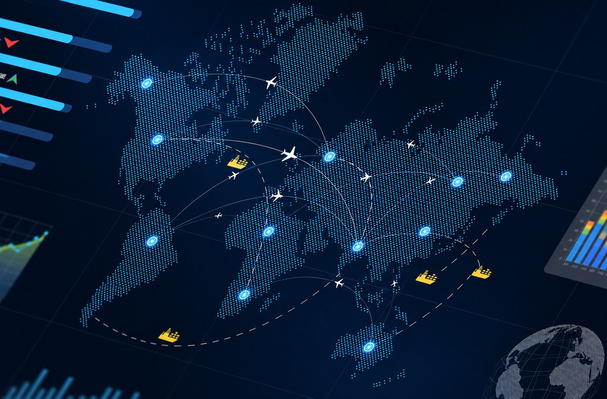 Global export network and shipment tracking